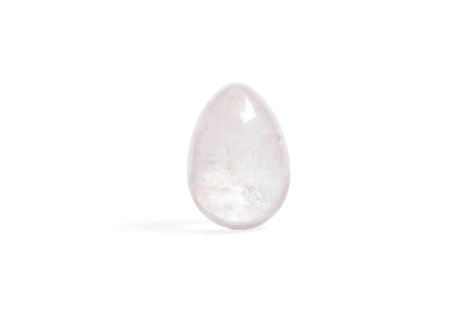 Prism Yoni Egg (Clear Quartz) – Drilled